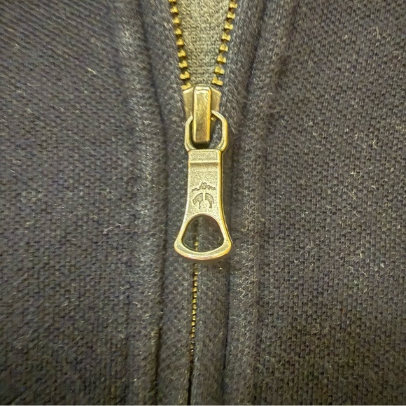 Brooks Brothers Dark Blue Zip-Up Hoodie - Picture 7 of 14
